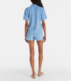 Hunza G Logo cotton terry shorts