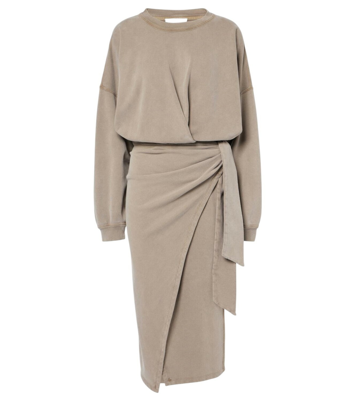 MARANT ETOILE Salomon Cotton Blend Midi Dress Isabel Marant