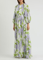 Bernadette Fran Floral-print Maxi Dress Cream