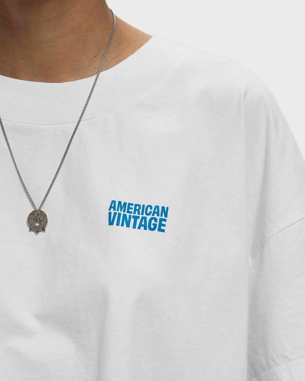 American Vintage GIXY White Womens Shortsleefe