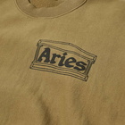 Aries Men's Premium Temple Crew Sweat in Olive