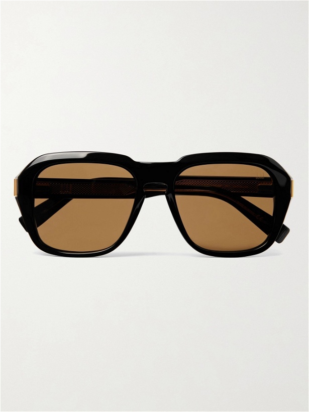 Photo: DUNHILL - Round-Frame Acetate Sunglasses - Black