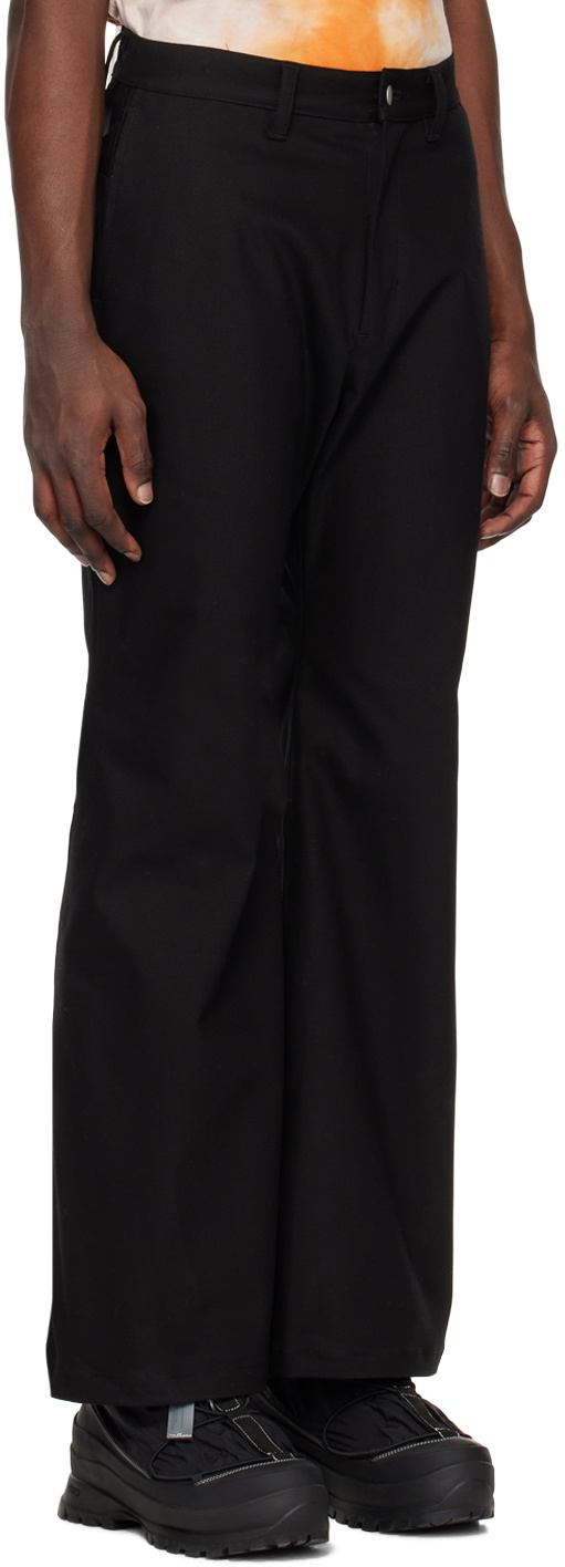 VEIN Black Flared Trousers