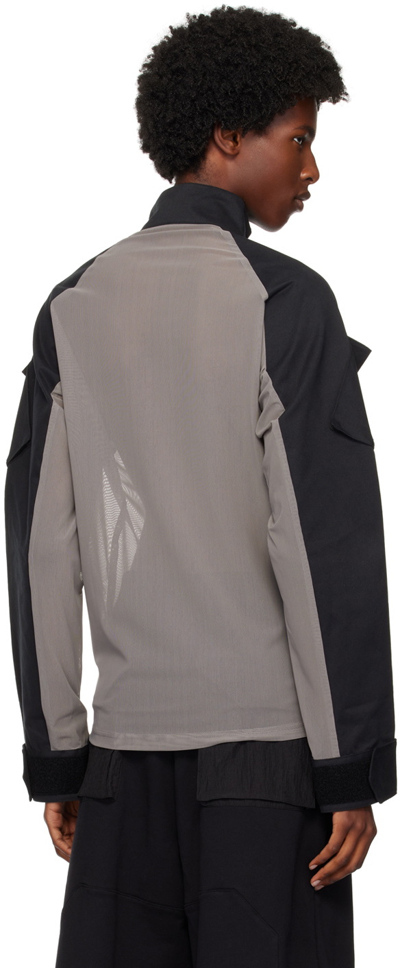 Olly Shinder Gray & Black Hybrid Jacket