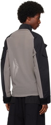 Olly Shinder Gray & Black Hybrid Jacket