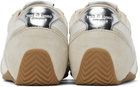 rag & bone Beige Suede Ultra Slim Retro Runner Sneakers