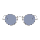 Matsuda Silver and Blue 10601H Sunglasses