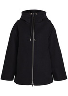 Studio Nicholson Etna Hooded Wool and Cashmere-blend Jacket Navy
