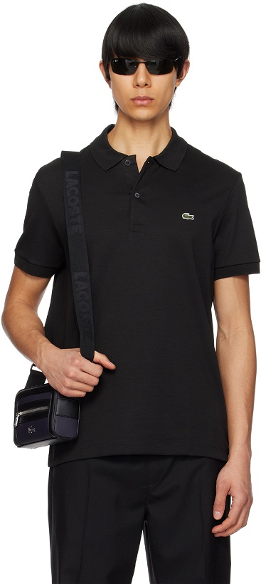 Photo: Lacoste Black Regular-Fit Polo