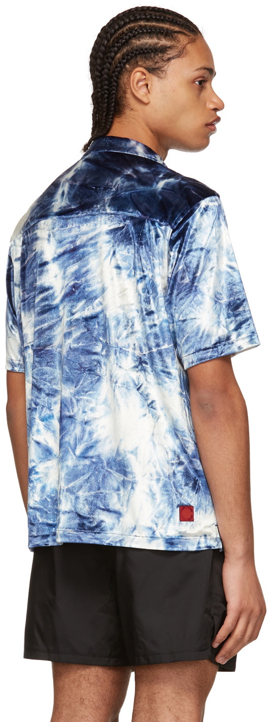 Clot Blue Polyester Shirt CLOT