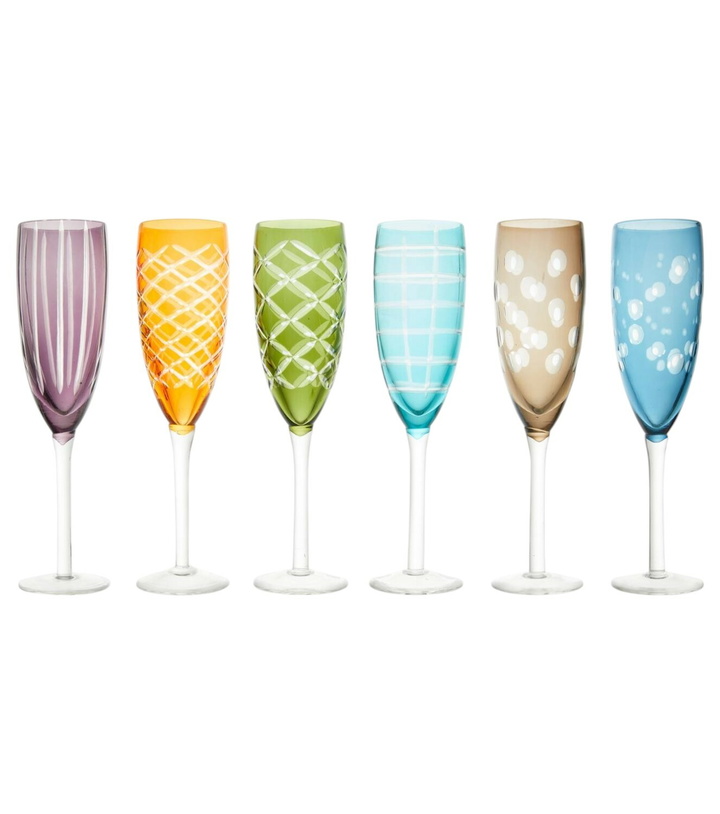 Photo: Polspotten Cuttings set of 6 champagne flute glasses