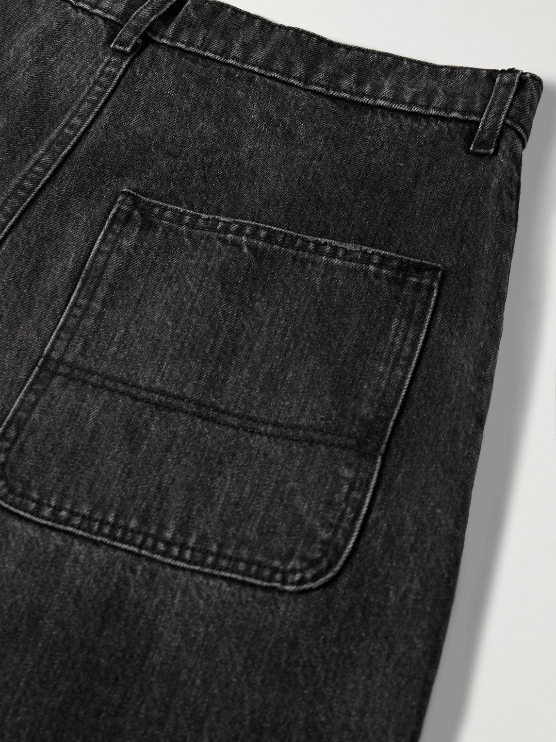 Nili Lotan - Carpenter Straight-Leg Cropped Jeans - Black