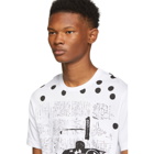 Comme des Garcons Shirt White and Black Basquiat Print T-Shirt