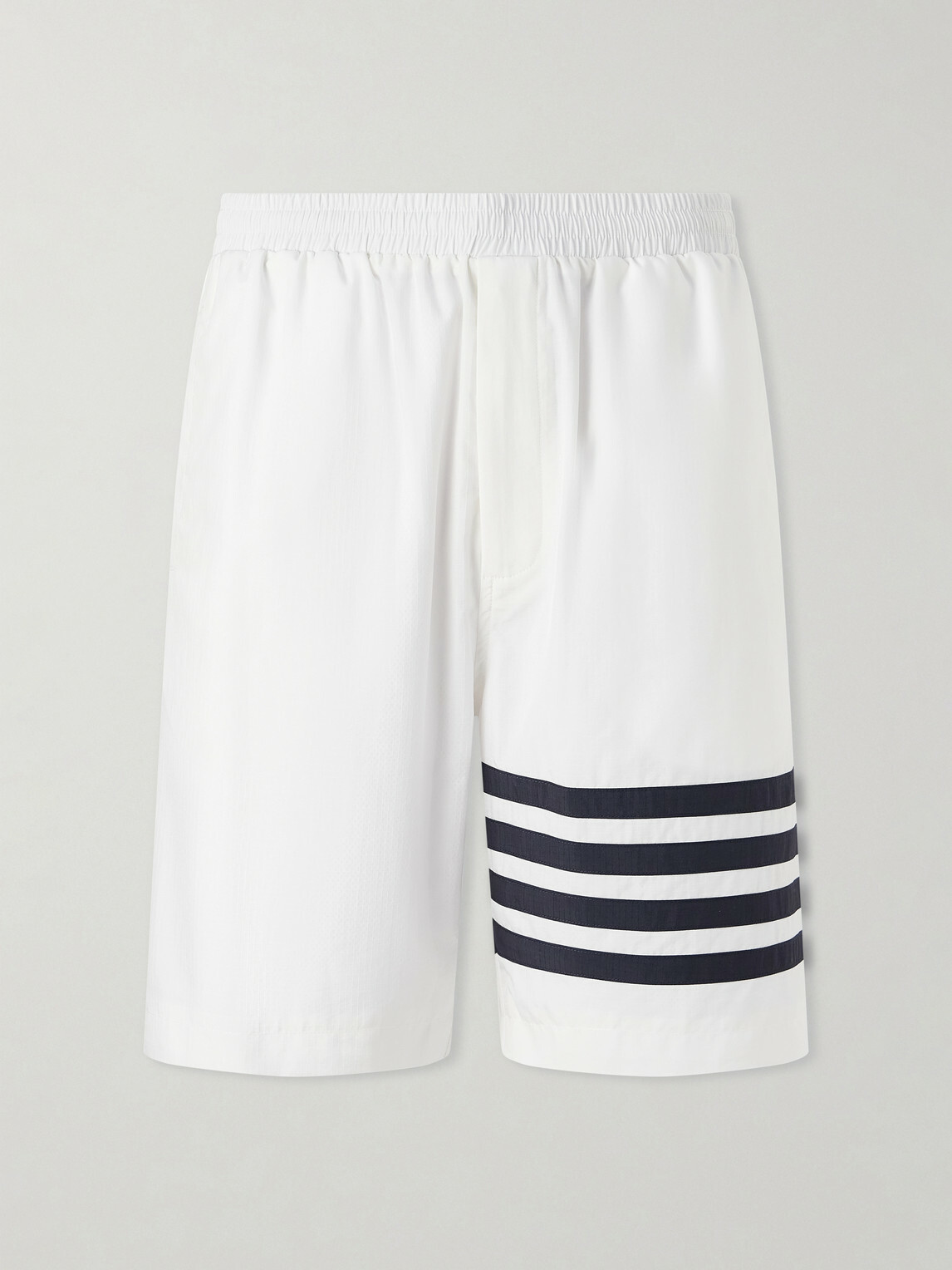 Thom Browne - Straight-Leg Striped Shorts - White