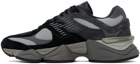 New Balance Black & Gray 9060 Sneakers