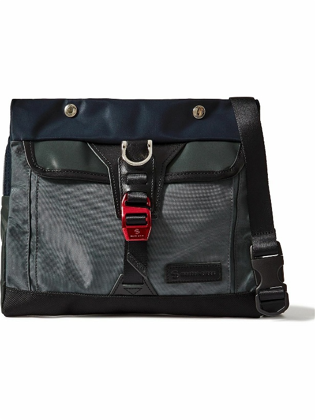 Photo: Master-Piece - Sakosh Leather-Trimmed Nylon-Twill Messenger Bag