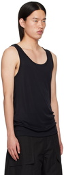 Studio Nicholson Navy Brucio Tank Top