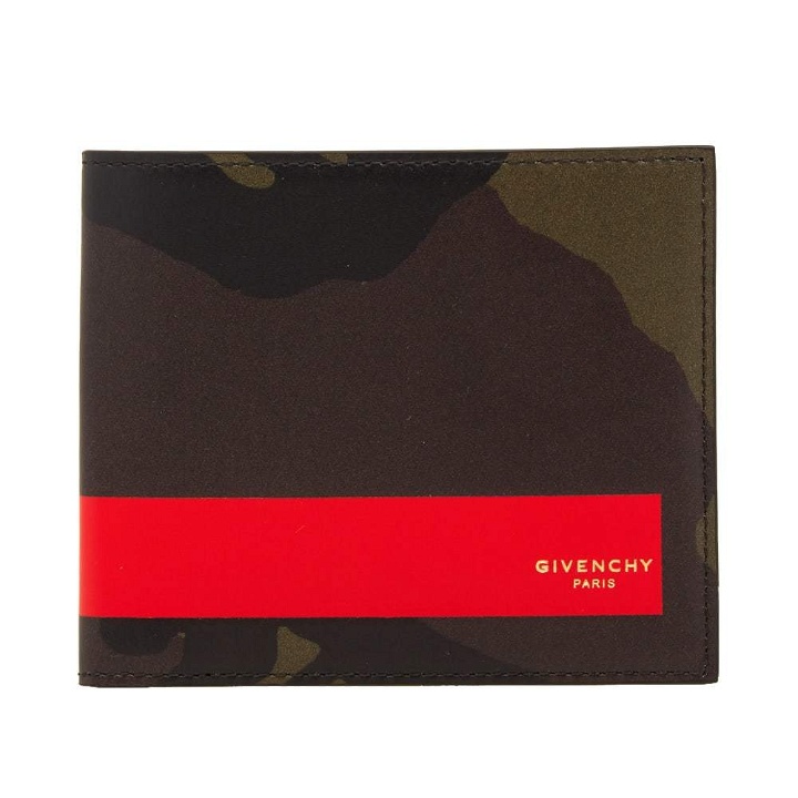 Photo: Givenchy Camo Red Stripe Billfold Wallet
