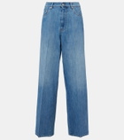 Miu Miu Logo mid-rise wide-leg jeans