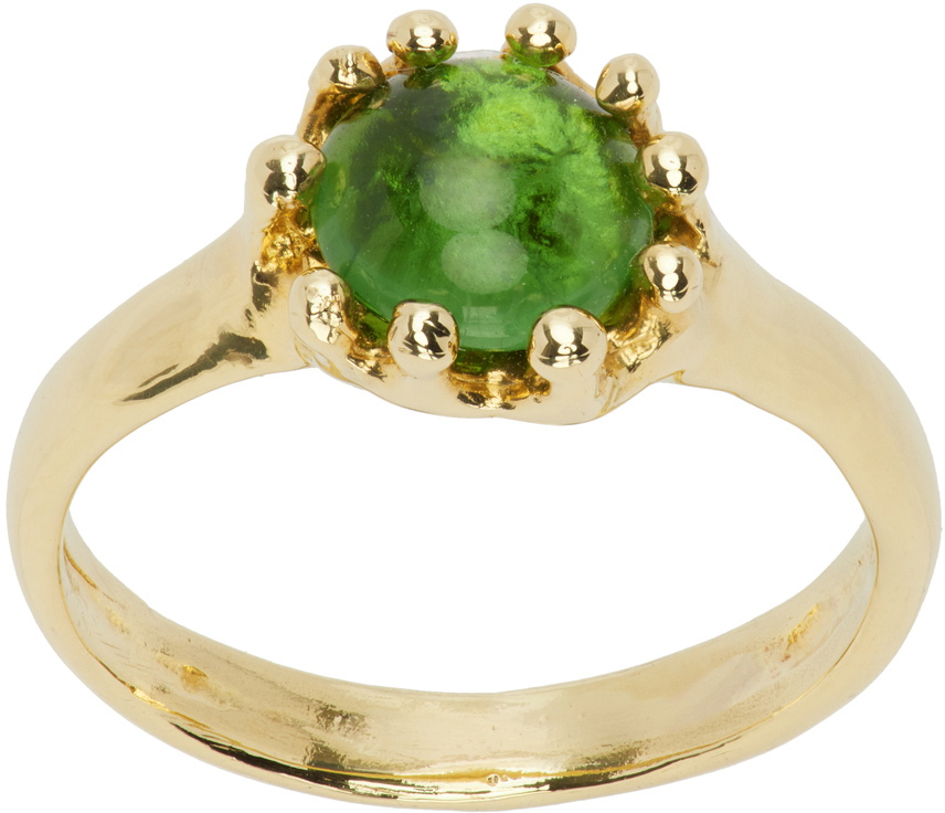 Mondo Mondo Gold & Green Lush Ring Mondo Mondo