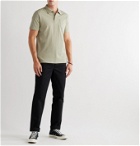 Sunspel - Riviera Slim-Fit Cotton-Mesh Polo Shirt - Green