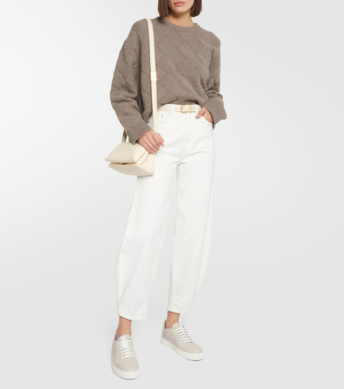 Max Mara Damier leather sneakers Max Mara