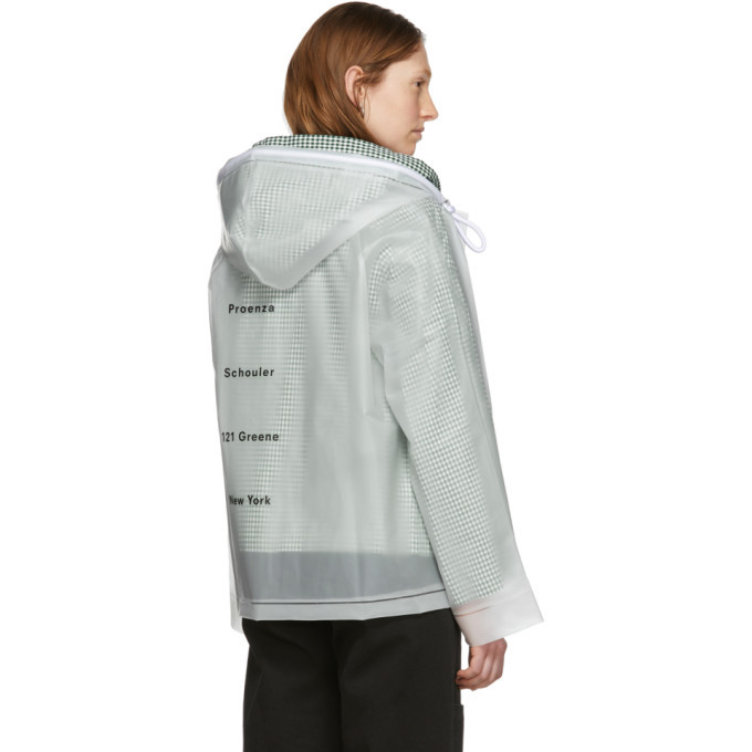 Proenza Schouler Off White Short Lined Rain Jacket Proenza Schouler