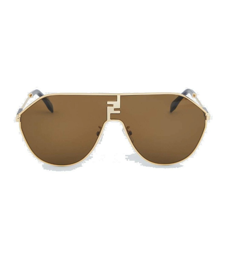 Photo: Fendi FF Match aviator sunglasses