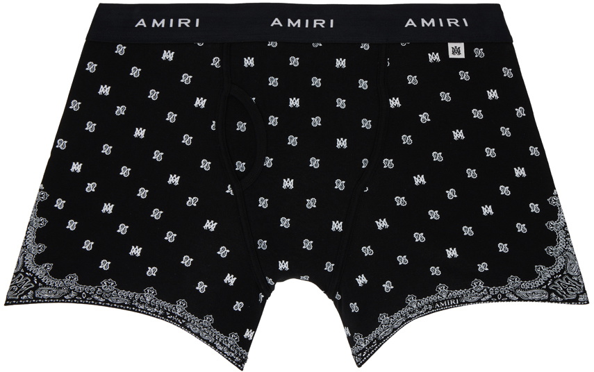 AMIRI Two-Pack Black MA Paisley Boxer Briefs