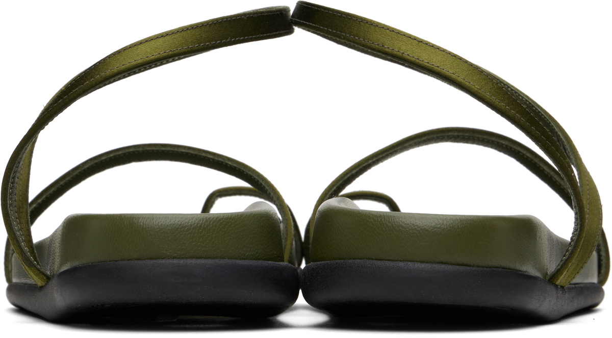 Ancient Greek Sandals Khaki Eleftheria Footbed Sandals