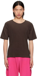 HOMME PLISSÉ ISSEY MIYAKE Brown Monthly Color June T-shirt