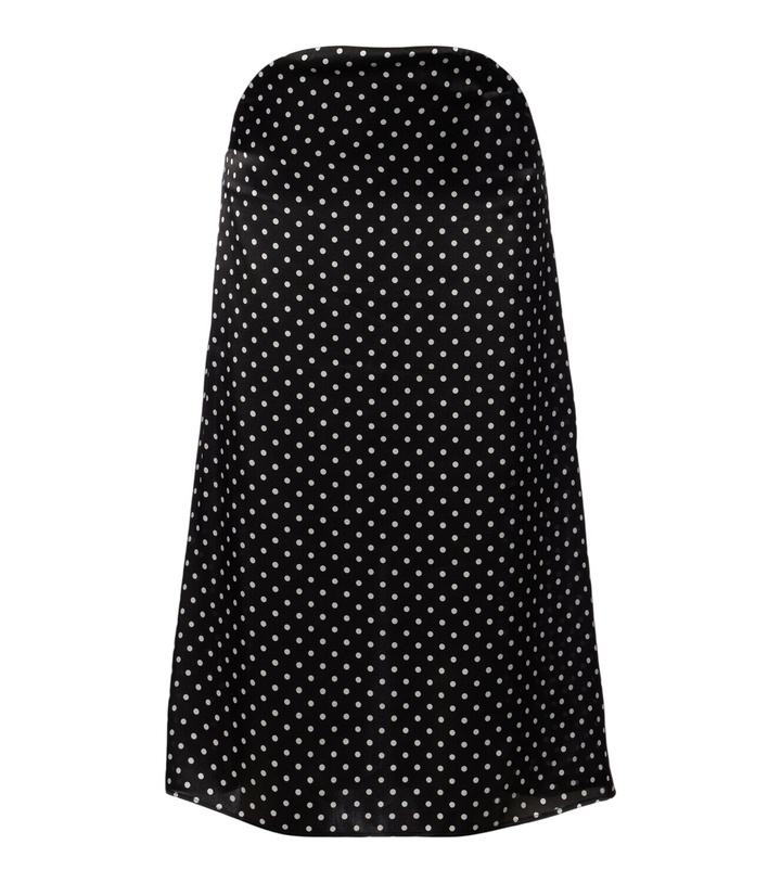 Photo: Jean Paul Gaultier Cutout polka-dot silk midi skirt