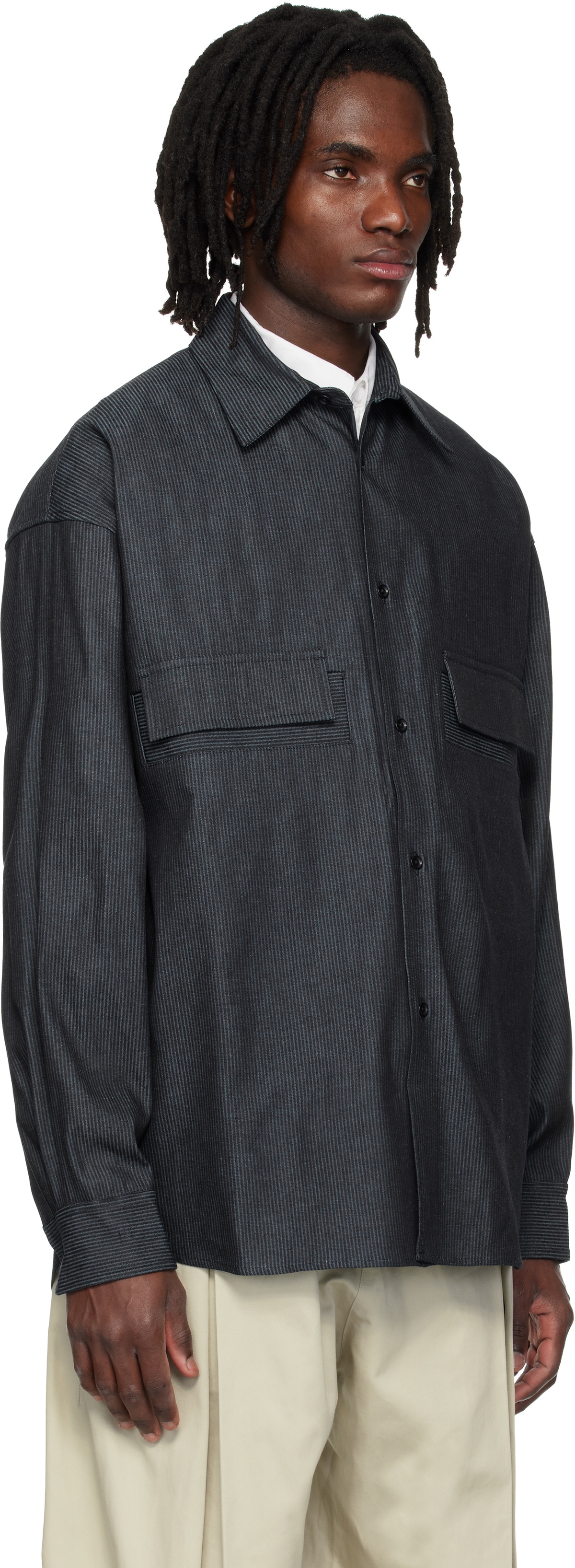 SAGE NATION Blue Vincent Denim Shirt