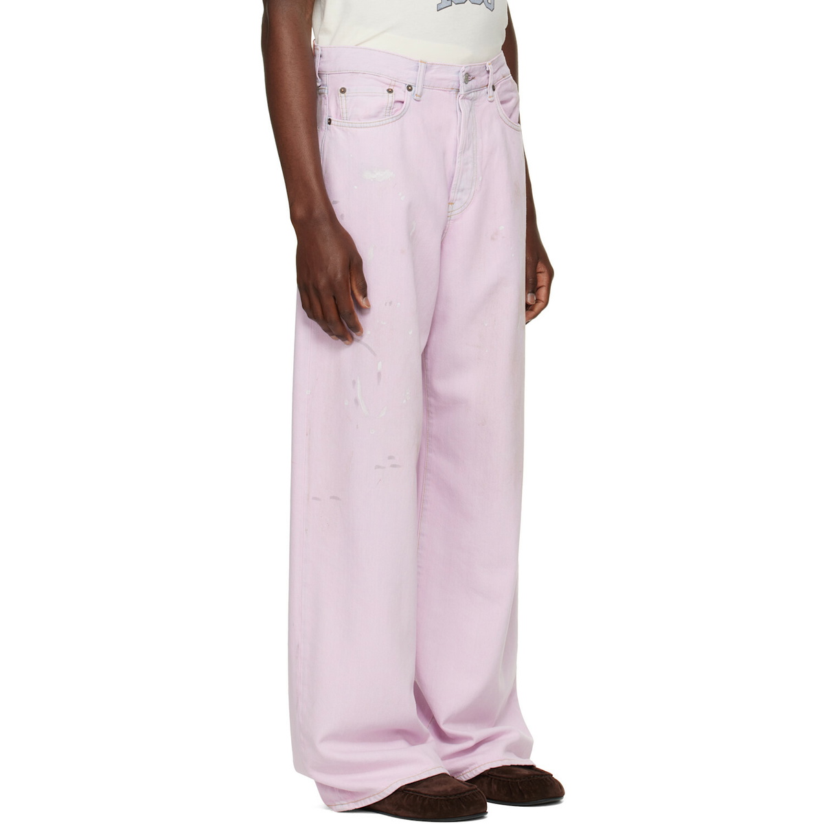 Acne Studios Pink Loose Fit 1981 Jeans