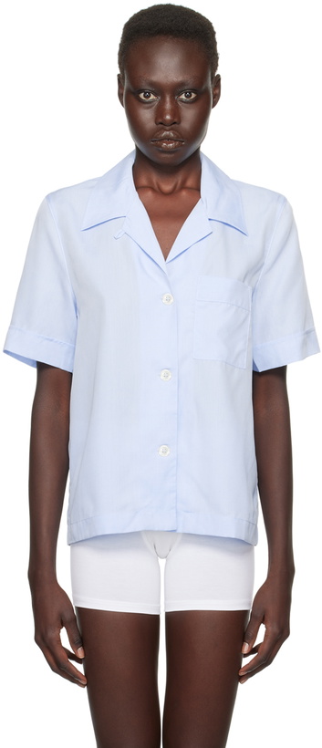 Photo: CDLP Blue Short Sleeve Pyjama Shirt