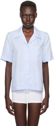CDLP Blue Short Sleeve Pyjama Shirt
