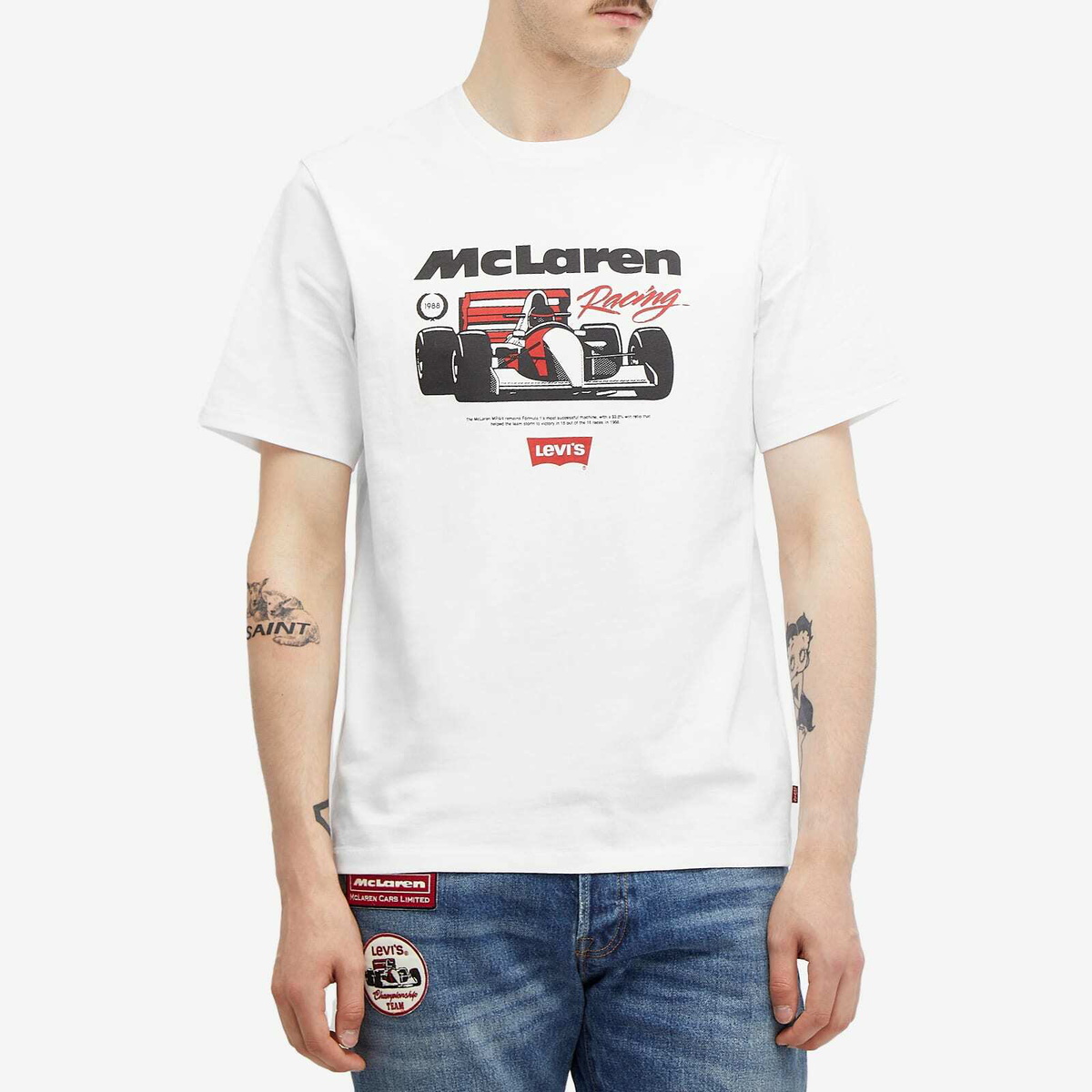 Levi’s x McLaren Racing Heritage T-Shirt White Levi's® X Mclaren Racing Heritage Tee - White | Levi's® AT