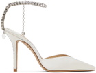 Jimmy Choo Off-White Saeda 100 Heels