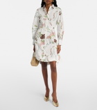 Erdem Floral cotton poplin shirt dress