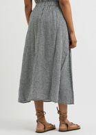 Eileen Fisher Checked Midi Skirt Black And White
