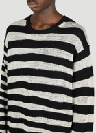 Yohji Yamamoto - Striped Sweater in Black