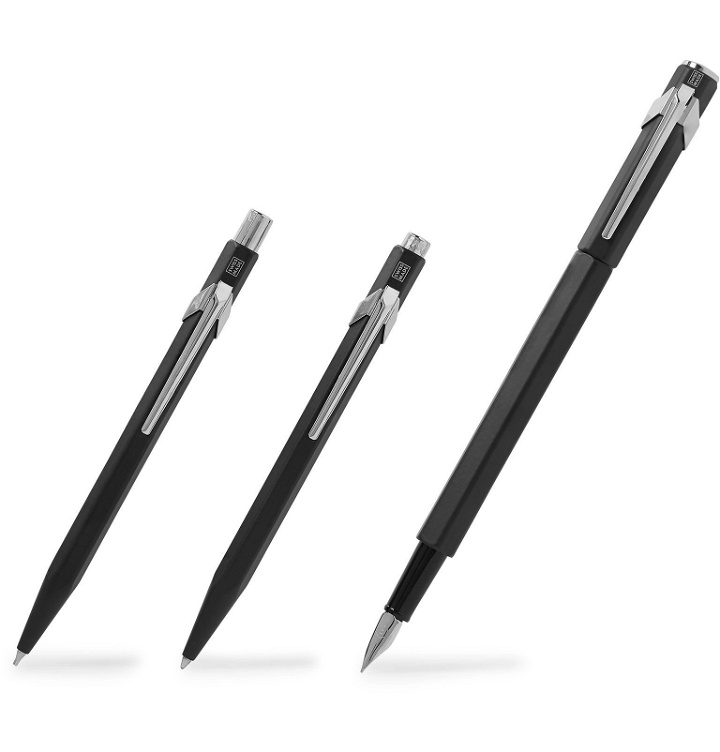 Photo: Caran d'Ache - 849 Fountain Pen, Ballpoint Pen and Mechanical Pencil Gift Set - Black