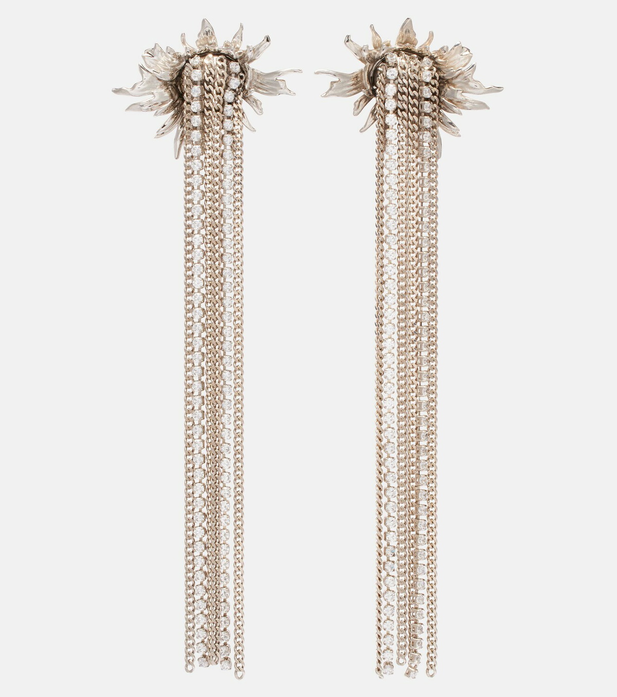 McQueen Sunflower embellished drop earrings