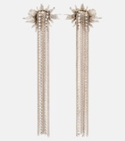 McQueen Sunflower embellished drop earrings