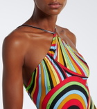 Pucci Iride halterneck swimsuit