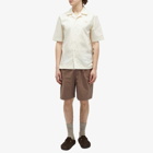 Fred Perry Men's Ribbed Hem Vacation Shirt in Ecru
