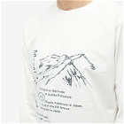 Snow Peak Men's x Mountain of Moods Mt.Tanigawa Long Sleeve T-Shir in Off White