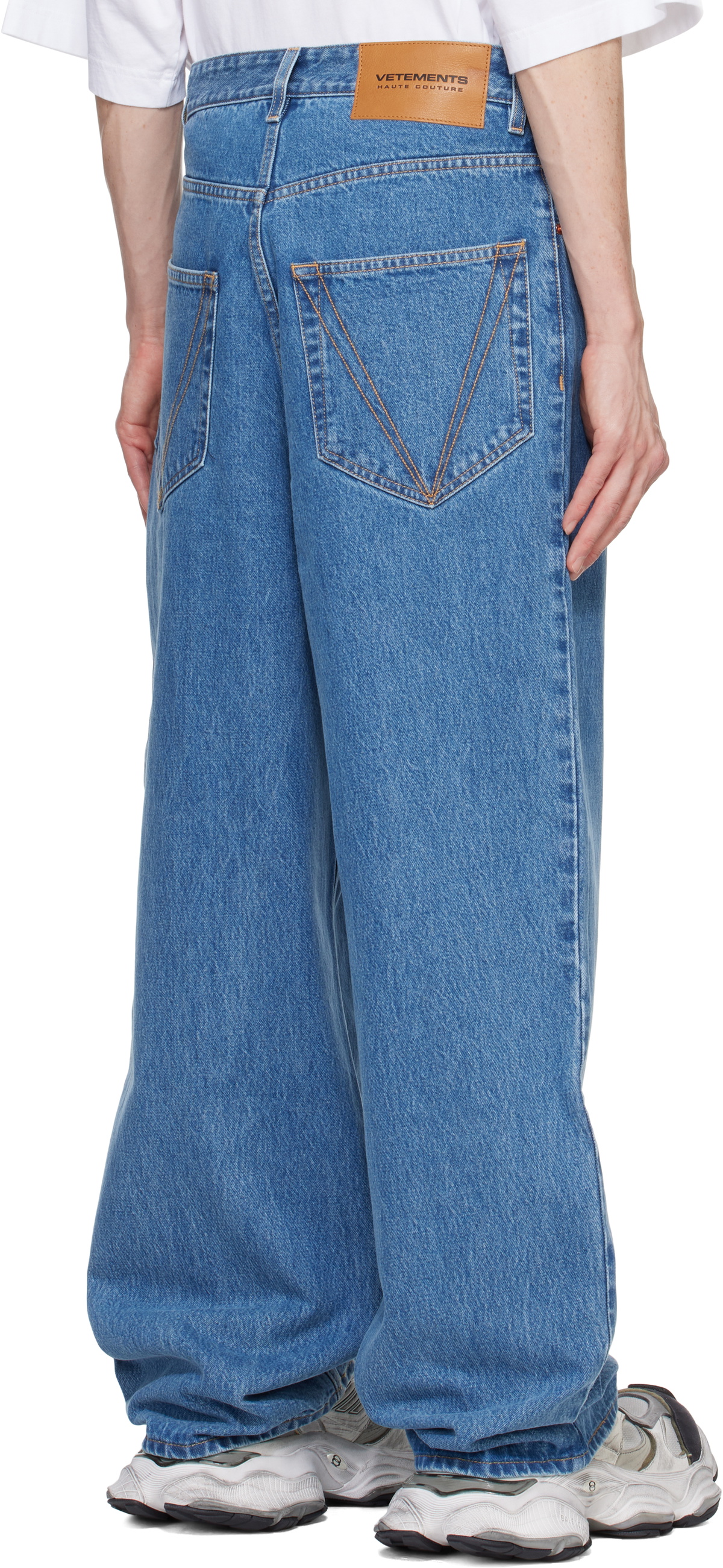 VETEMENTS Blue Baggy Jeans