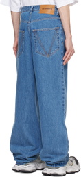 VETEMENTS Blue Baggy Jeans