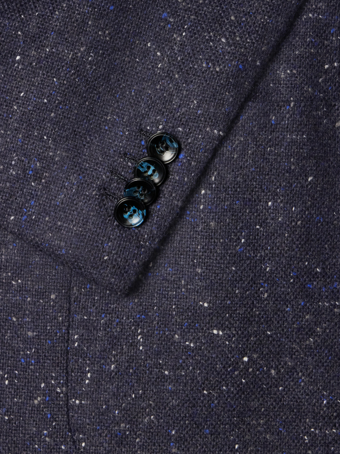 Kiton - Donegal Cashmere-Grain de Poudre Blazer - Blue
